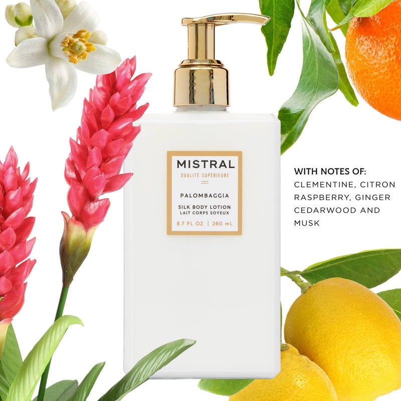 Mistral Palombaggia Silk Body Lotion for Women – Luxury Moisturizing Body Lotion | Moisturizer with Sweet Almond Oil & Organic Linseed Oil | Natural, Non-Greasy, Paraben-Free, Clean | 8.7 fl oz - Image 3